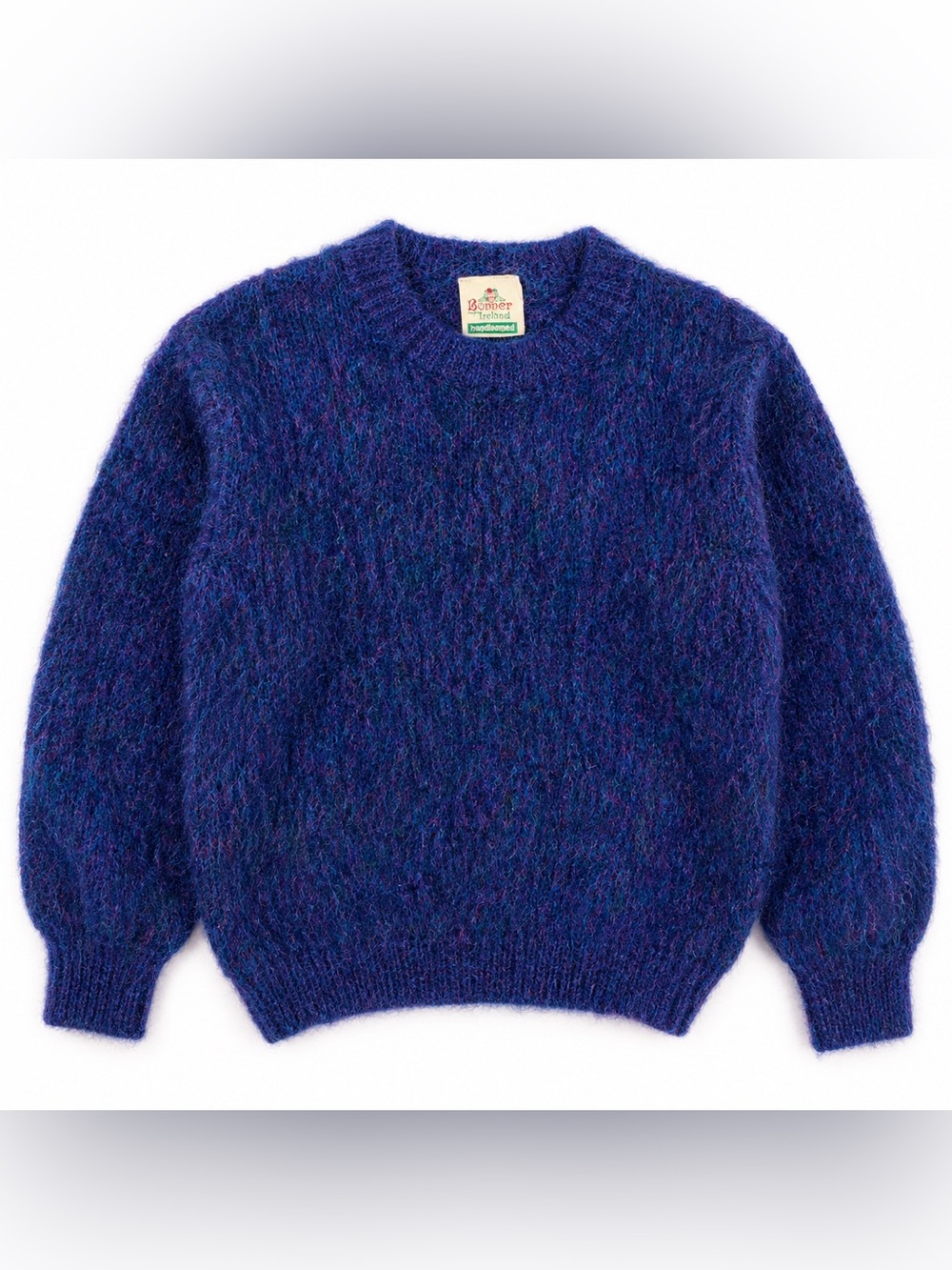 Vintage Bonner Ireland Mohair Donegal Handknit Sweater Small